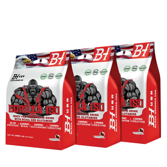 3x Gorilla ISO Whey Protein 2KG Bundle - image 2