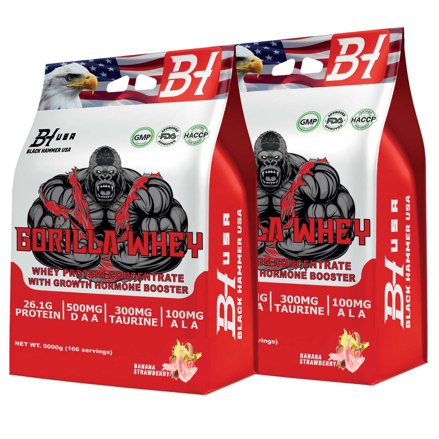 2x Gorilla Whey Protein 5kg – Premium Bundle - image 3