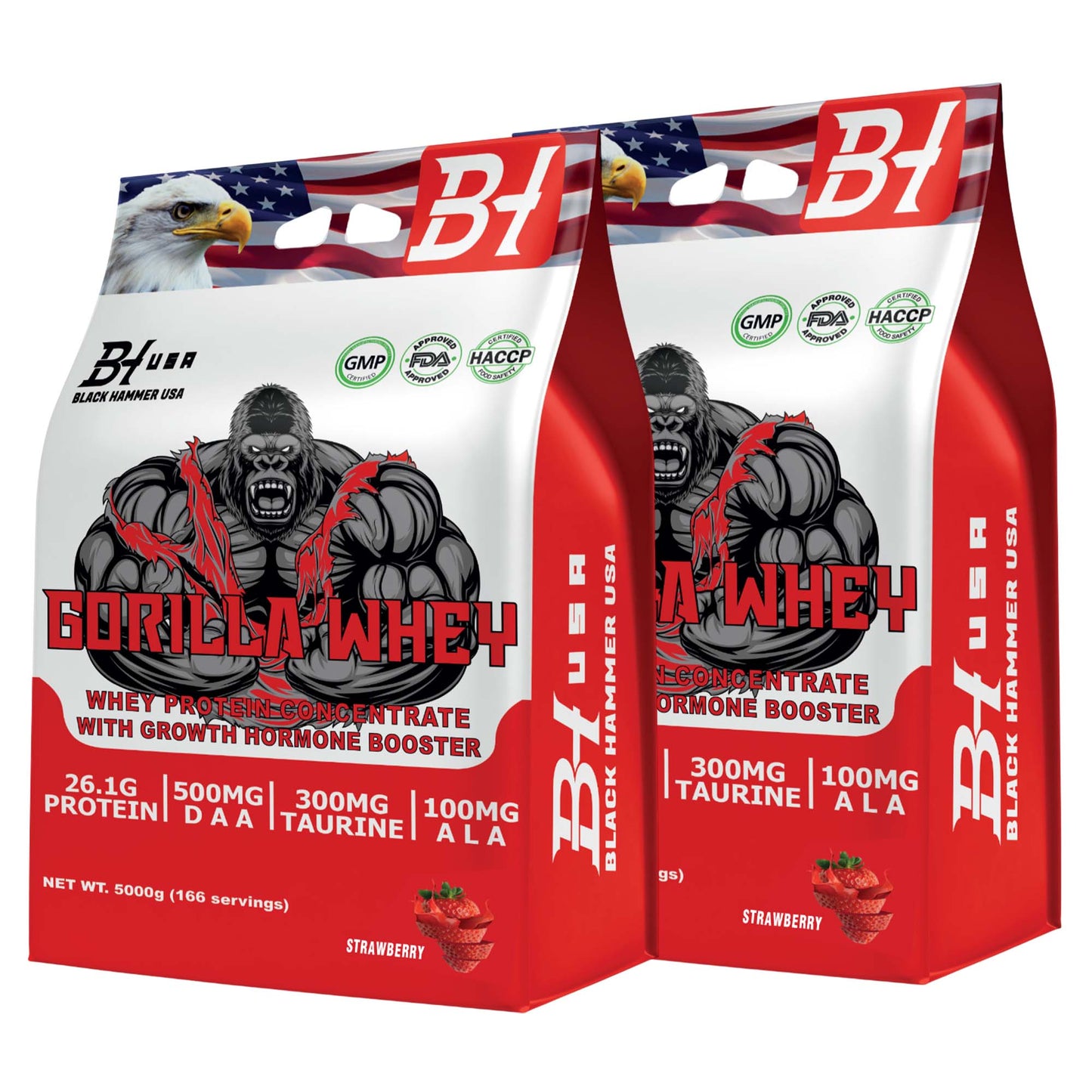 2x Gorilla Whey Protein 5kg – Premium Bundle - image 2