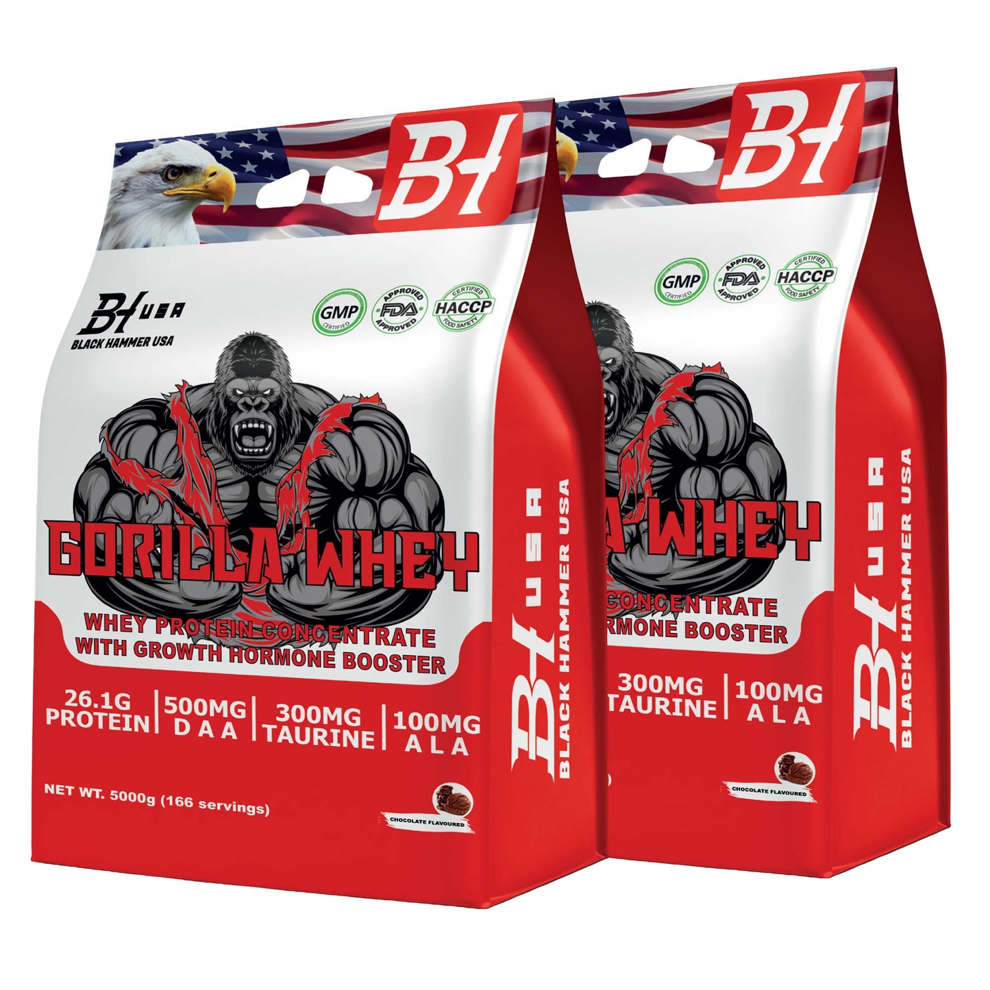 2x Gorilla Whey Protein 5kg – Premium Bundle
