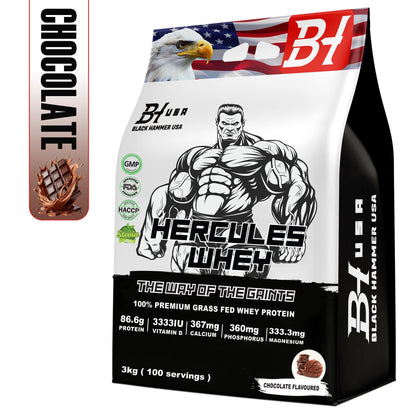 2x Hercules Whey Protein 3KG Chocolate + Free Gift - image 2