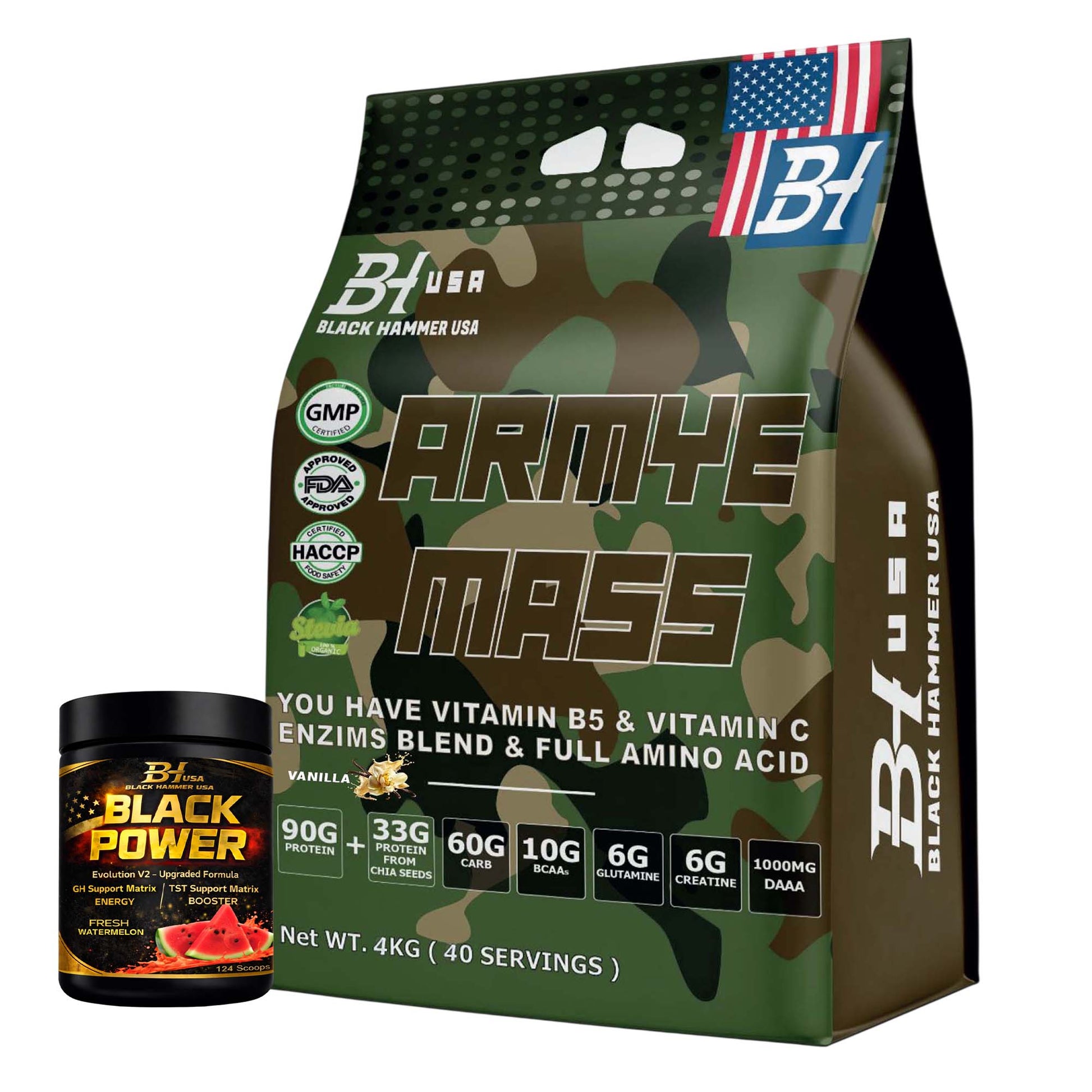 24H Deal: ARMYE Mass 4KG Vanilla + FREE Black Power - image 2