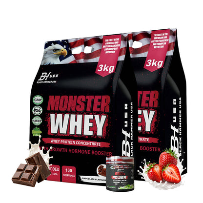 Monster Whey Protein Strawberry & Chocolate + FREE EAA