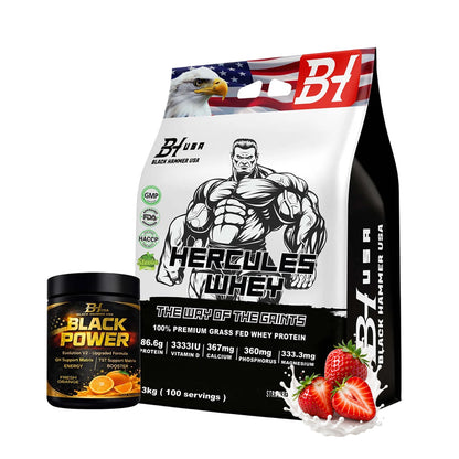 Hercules Whey 3KG + FREE Black Power