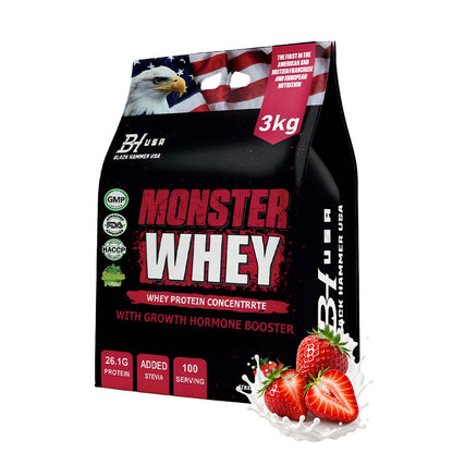 ⏳Limited-time offer | Monster Whey Protein 3KG + BCAA + Free eaas + Nano Creatine Bundle