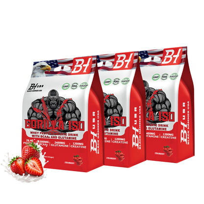 3x Gorilla ISO Whey Protein 2KG Bundle