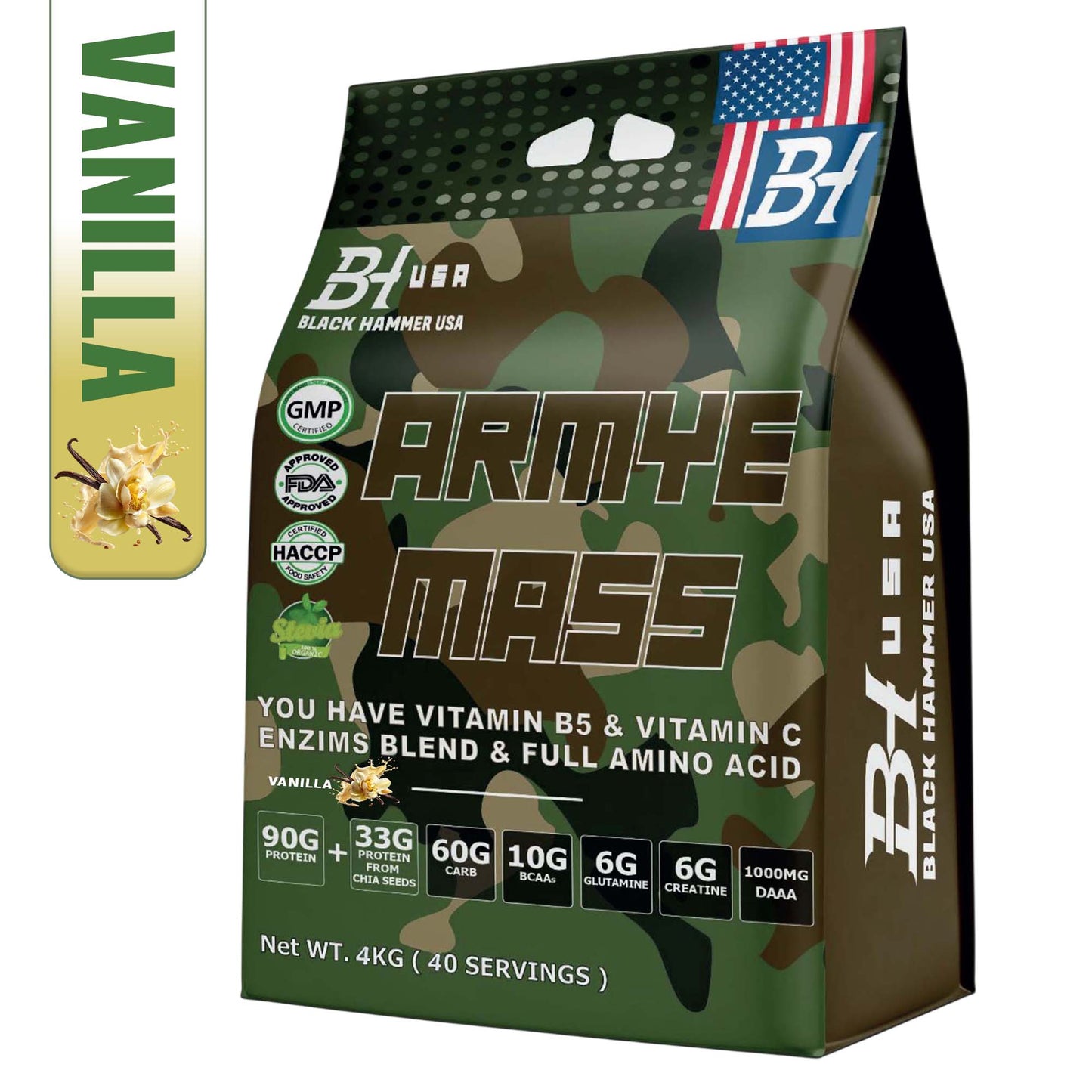 24H Deal: ARMYE Mass 4KG Vanilla + FREE Black Power - image 3