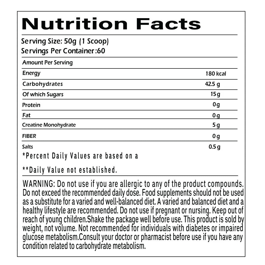 Creatine Carbo 3k - GTR Nutrition